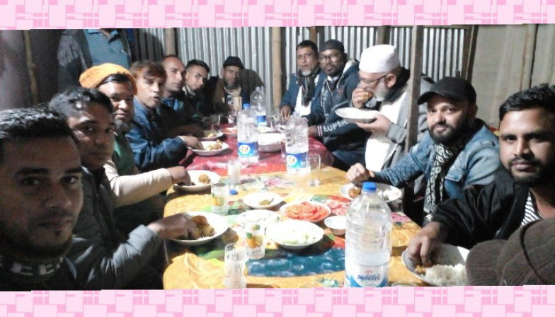 জগন্নাথপুর এর সাদিপুরে ছুফি মিয়ার বাড়ীতে প্রীতিভোজ অনুষ্ঠান