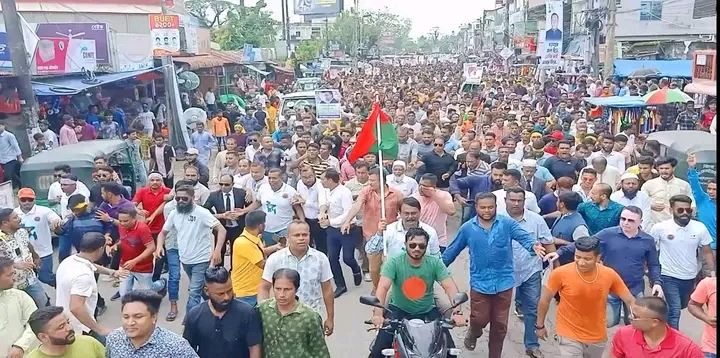 সুনামগঞ্জে বিএনপির ৪৪ তম প্রতিষ্টা বার্ষিকী উপলক্ষে মিছিল ও সমাবেশ