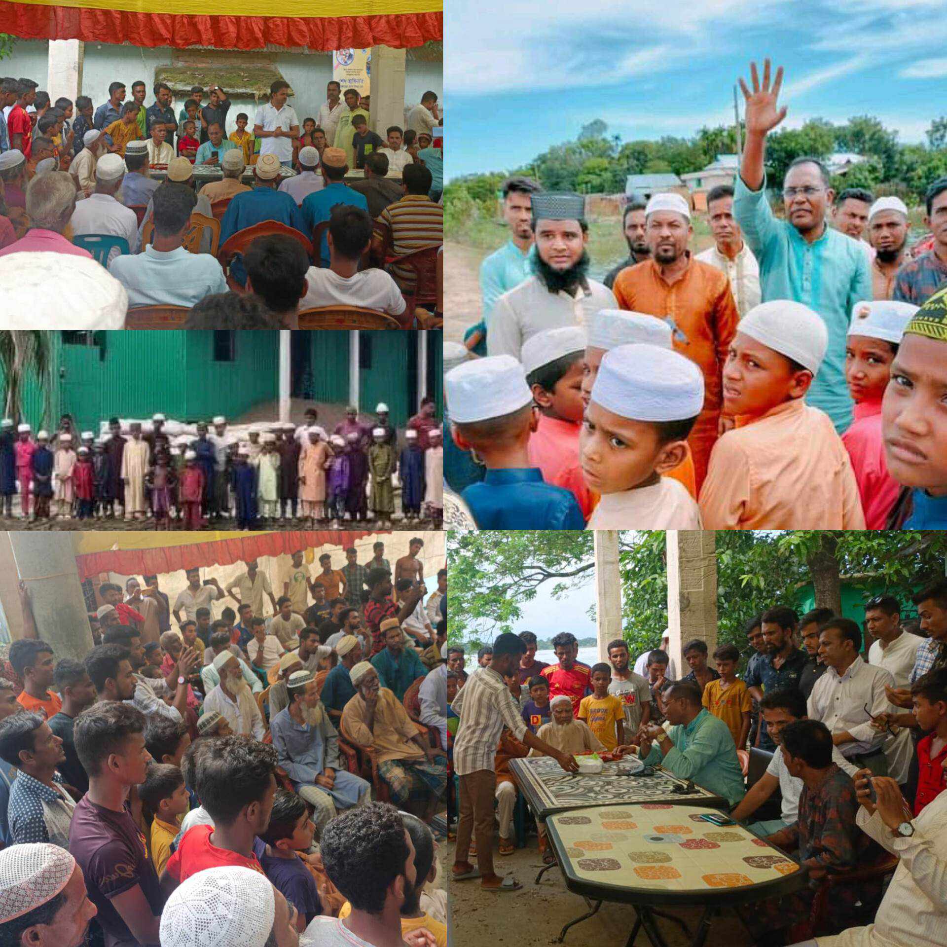 মধ্যনগরে শেখ হাসিনার পক্ষে গণসংযোগ করা সহ ধর্মীয় প্রতিষ্ঠানে এমপি প্রার্থী সেলিম এর অনুদান প্রদান