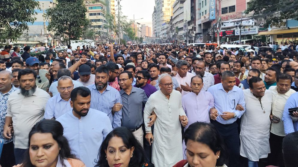 গ্রেনেড হামলা মামলায় “তারেক রহমান” খালাস পাওয়াশ নয়া পল্টনে বিএনপির আনন্দ মিছিল