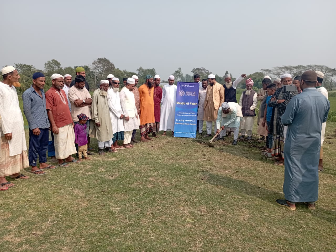 জগন্নাথপু‌রে মসজিদ আল ফালাহ’র ভিত্তি প্রস্তর স্থাপন